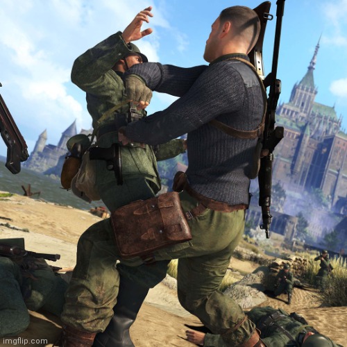 Sniper Elite 5 is just a W game tbh | image tagged in sniper elite 5 | made w/ Imgflip meme maker