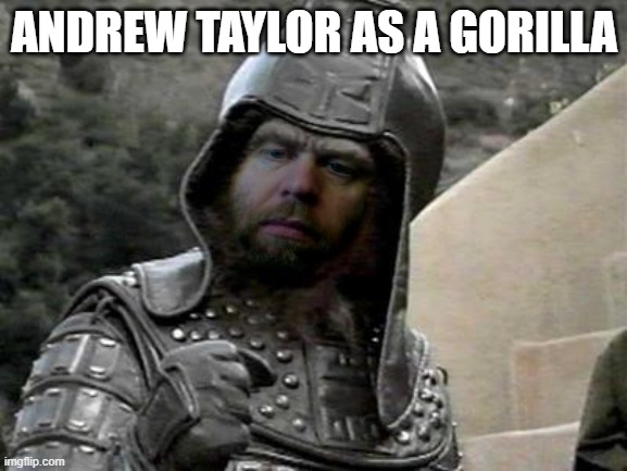 Andrew | ANDREW TAYLOR AS A GORILLA | image tagged in gorilla | made w/ Imgflip meme maker