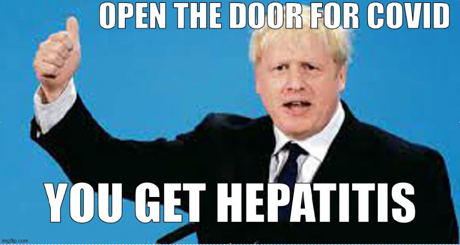 When you want to know the origin of hepatitis in kids. Boris Johnson said...Sorry, did he ever say anything? | image tagged in covid-19,boris johnson | made w/ Imgflip meme maker