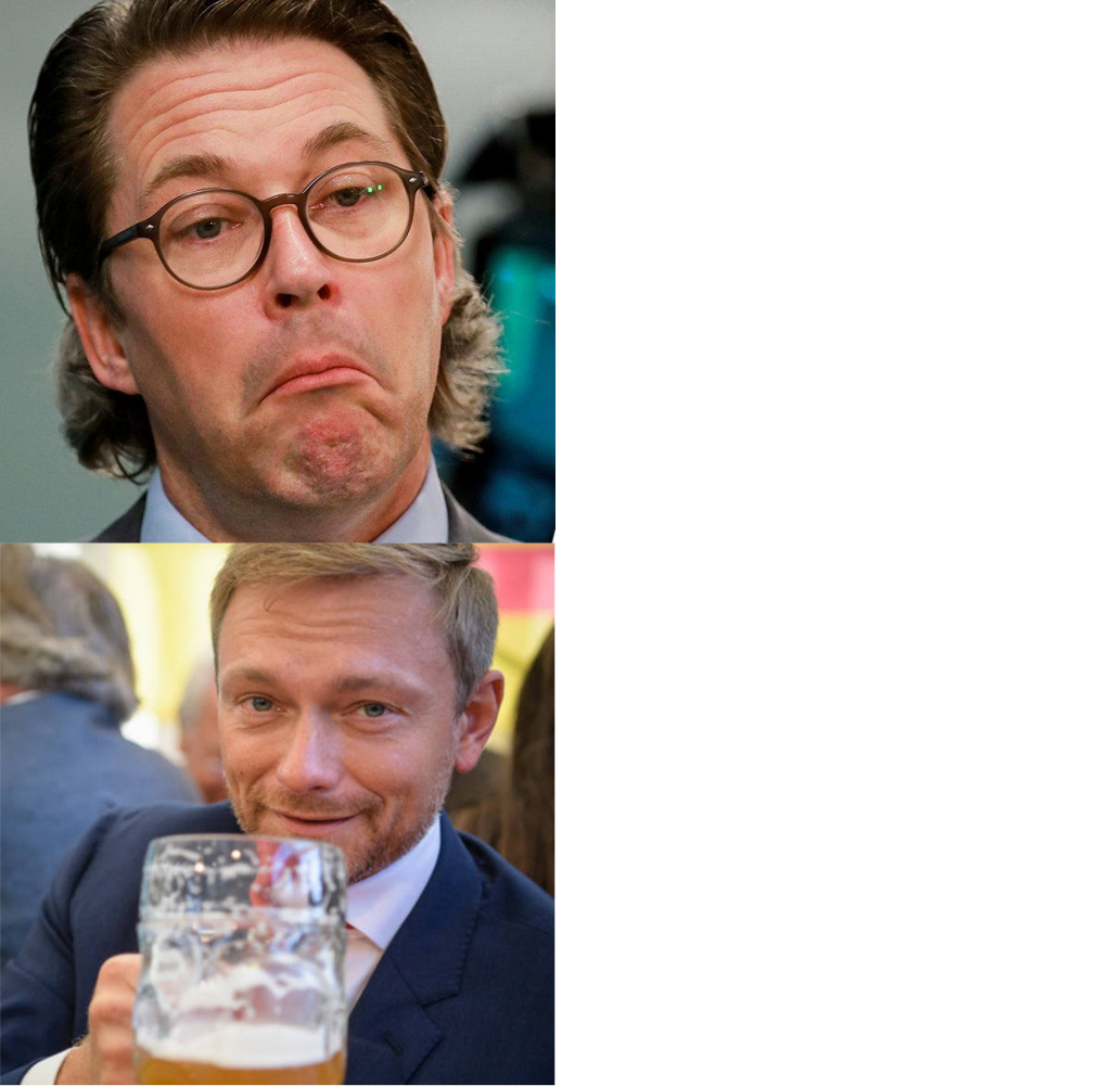 Christian Lindner Andreas Scheuer Blank Meme Template