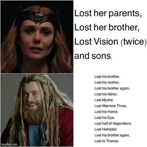 No Hun, Don't Say You've Lost the Most | image tagged in wanda,thor | made w/ Imgflip meme maker