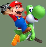 Mario on yoshi | image tagged in mario on yoshi | made w/ Imgflip meme maker
