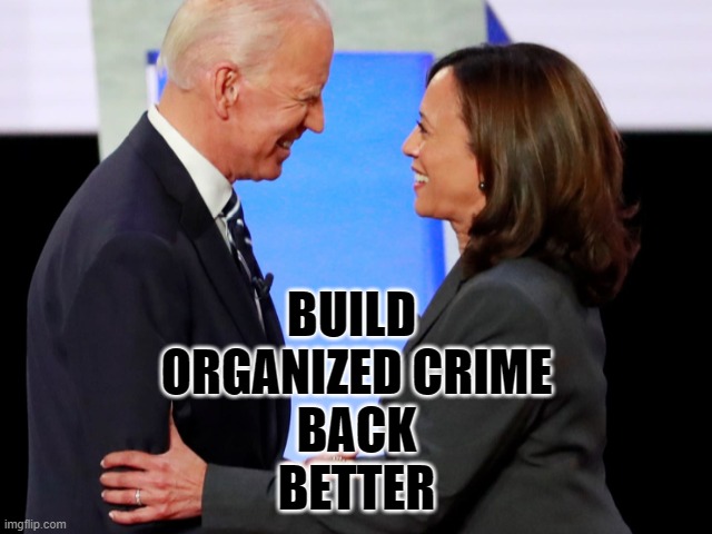 Biden/Harris organized crime | BUILD 
ORGANIZED CRIME
BACK
BETTER | image tagged in biden harris | made w/ Imgflip meme maker