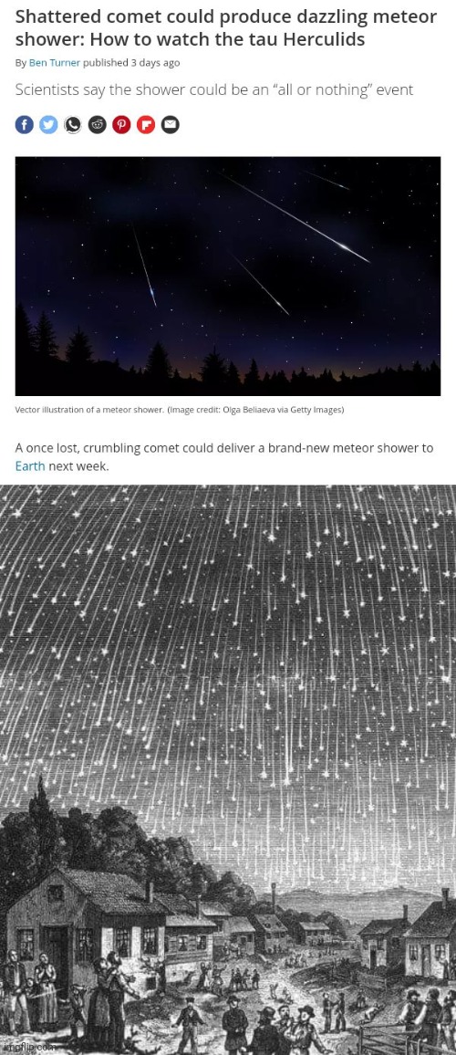 Meteor shower | image tagged in meteor shower,meteor,science,news,memes,meme | made w/ Imgflip meme maker