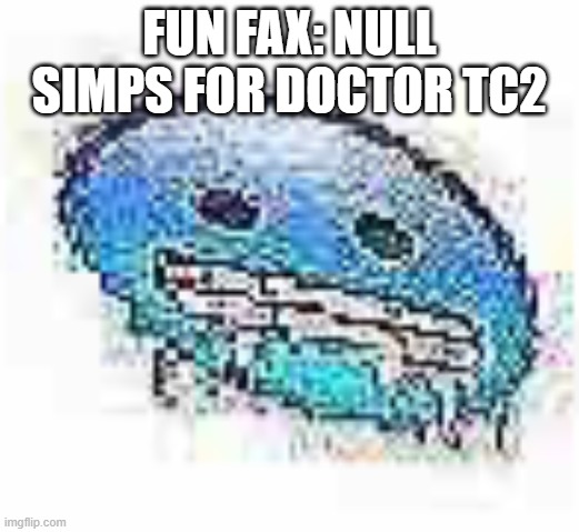 Ice cursed | FUN FAX: NULL SIMPS FOR DOCTOR TC2 | image tagged in ice cursed | made w/ Imgflip meme maker