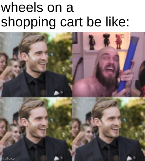 and that's a fact |  wheels on a shopping cart be like: | image tagged in funny,memes,funny memes,pewdiepie,barney will eat all of your delectable biscuits,oh wow are you actually reading these tags | made w/ Imgflip meme maker