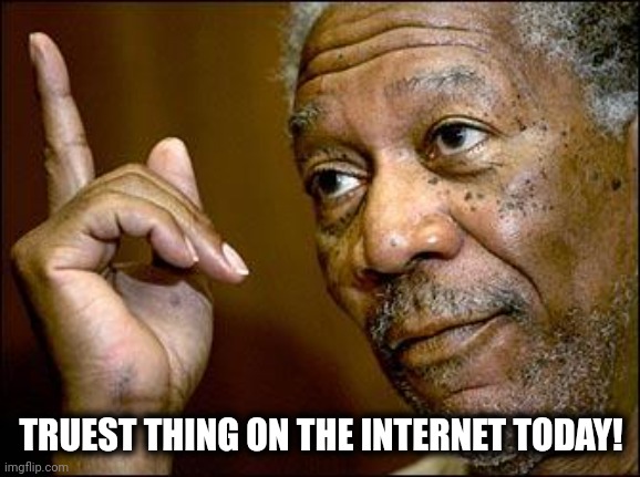 This Morgan Freeman | TRUEST THING ON THE INTERNET TODAY! | image tagged in this morgan freeman | made w/ Imgflip meme maker