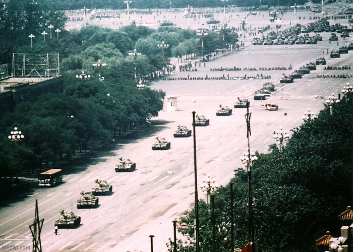 Tiananmen square | made w/ Imgflip meme maker