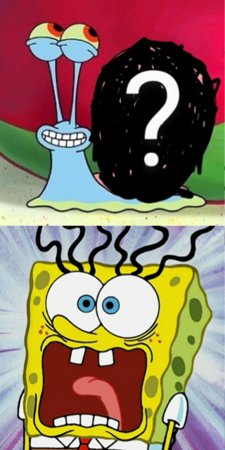 High Quality What's in Gary's shell? Blank Meme Template
