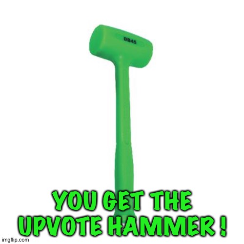 YOU GET THE UPVOTE HAMMER ! | made w/ Imgflip meme maker