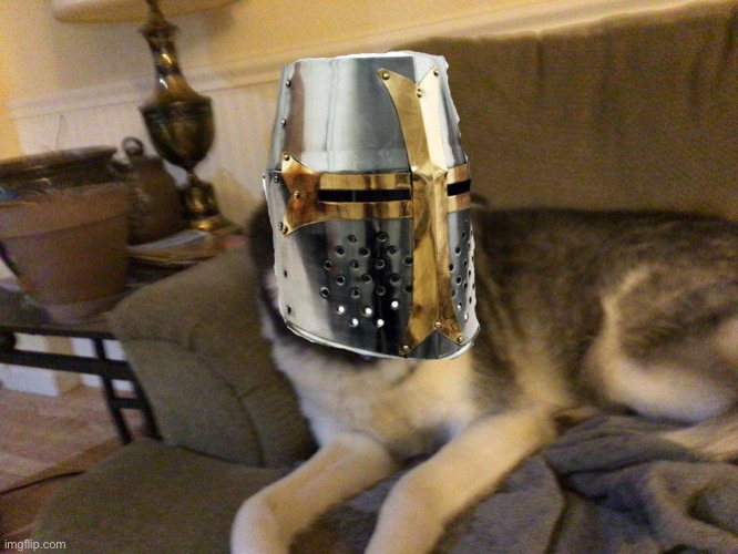 I found more heresy.    Two are re-uploads one is new | image tagged in union husky,crusader | made w/ Imgflip meme maker