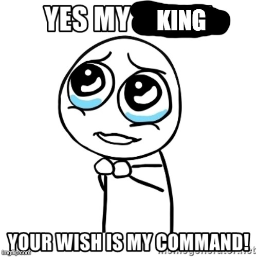 Yes My Queen | KING | image tagged in yes my queen | made w/ Imgflip meme maker