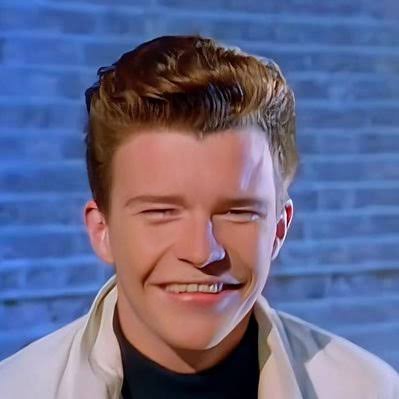 High Quality Rick Astley Becoming canny phase 1 Blank Meme Template