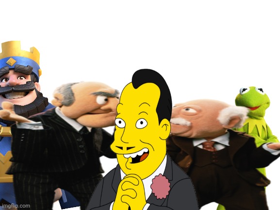 Ok NOW everyone is here (dlc 2) | image tagged in kermit the frog,simpsons | made w/ Imgflip meme maker