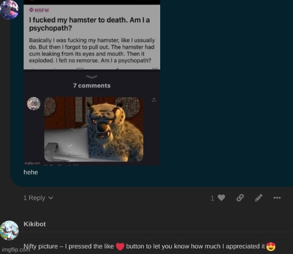 I-- kikibot, you-- | made w/ Imgflip meme maker