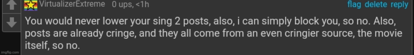 Response to foxy's last post | made w/ Imgflip meme maker