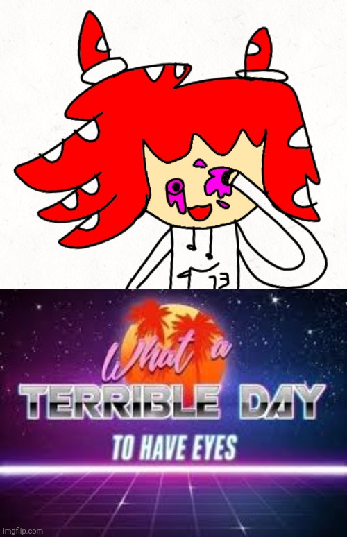 image tagged in what a horrible day to have eyes,what a terrible day to have eyes | made w/ Imgflip meme maker