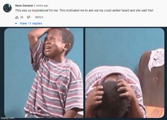 Oh no... | image tagged in black kid crying with knife | made w/ Imgflip meme maker