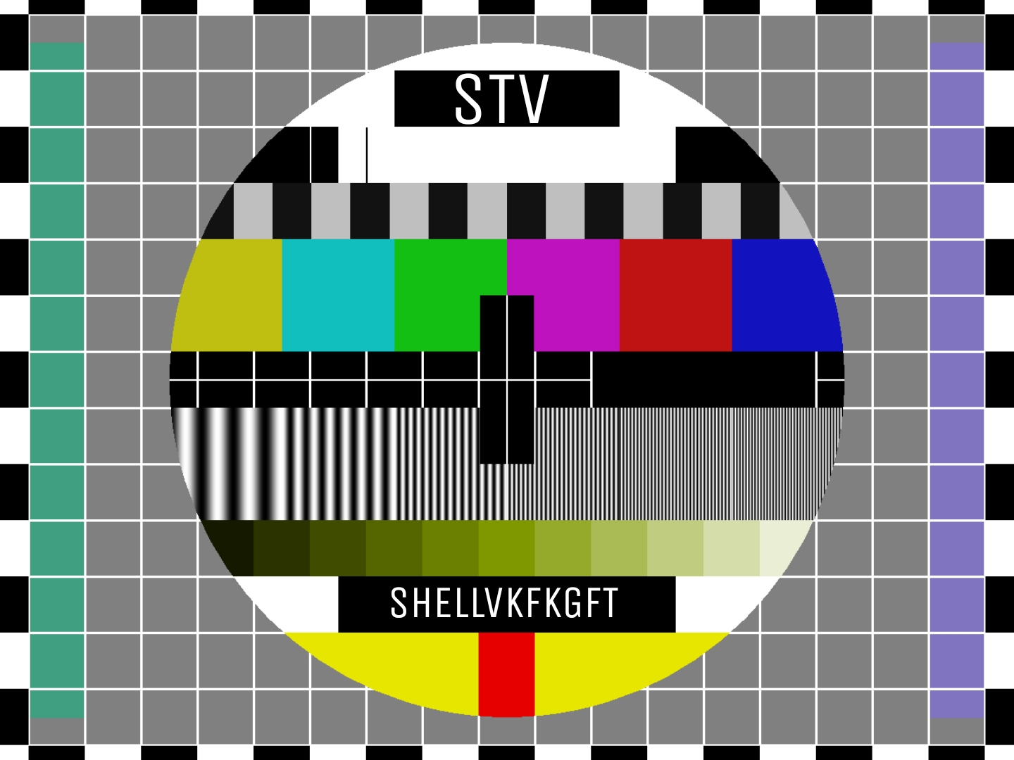 High Quality STV-1 Testcard 1978-1993 Blank Meme Template