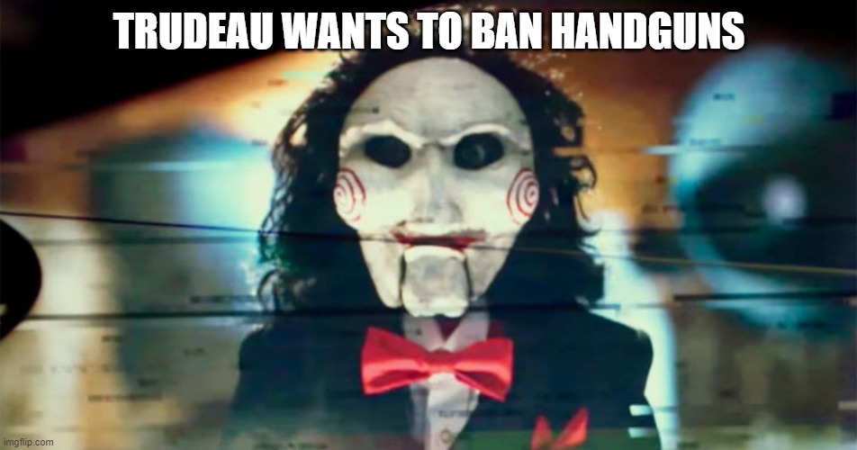Trudeau ... He's looking good | TRUDEAU WANTS TO BAN HANDGUNS | image tagged in memes | made w/ Imgflip meme maker