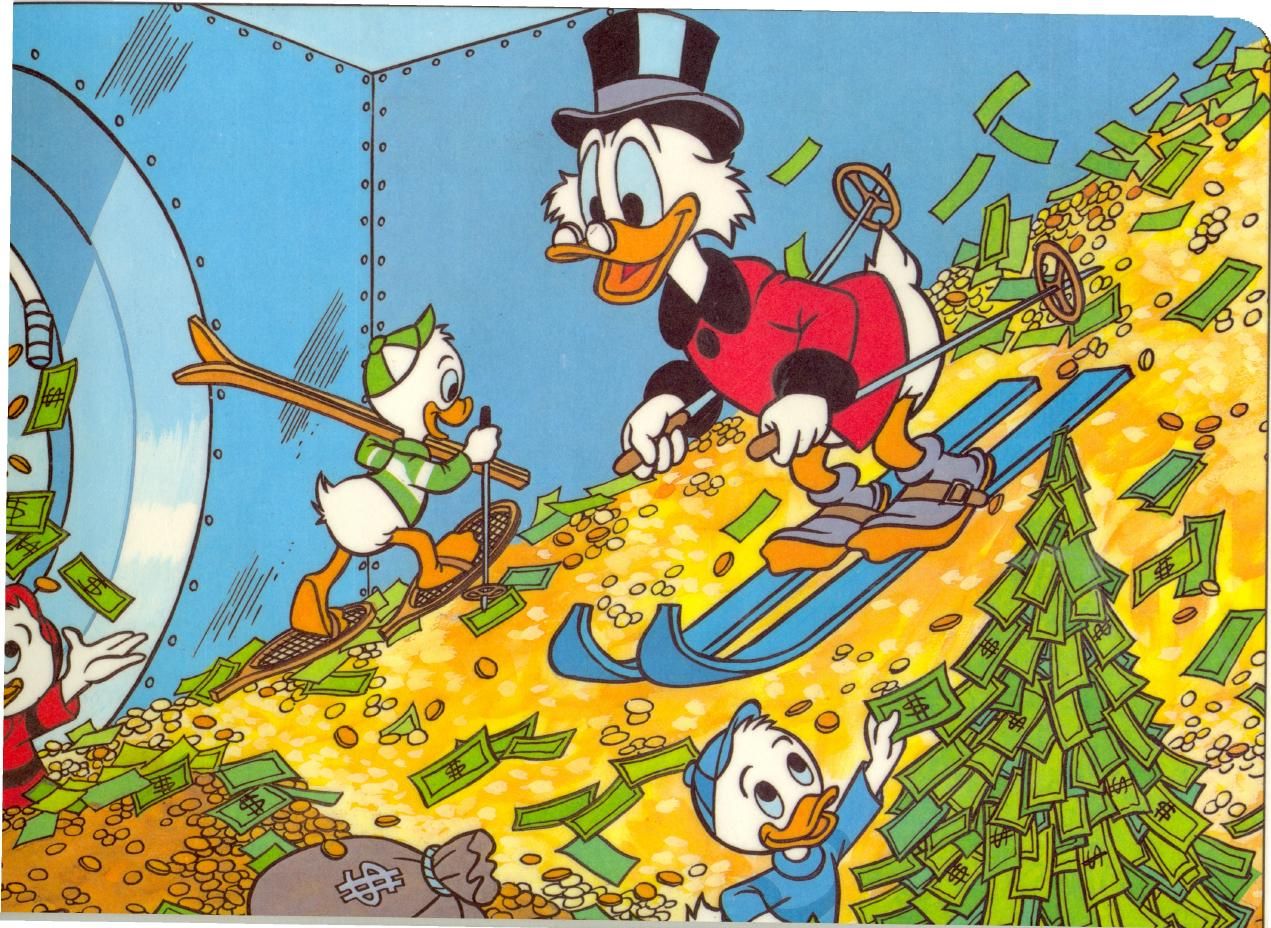 High Quality Scrooge mcduck rich Blank Meme Template