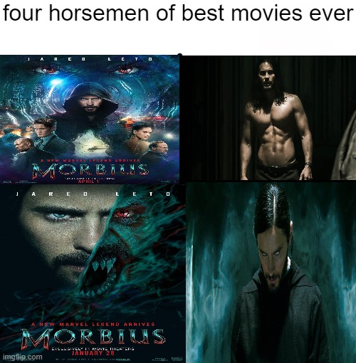 they each sold infinity morbillion tickets | four horsemen of best movies ever | image tagged in memes,blank starter pack | made w/ Imgflip meme maker