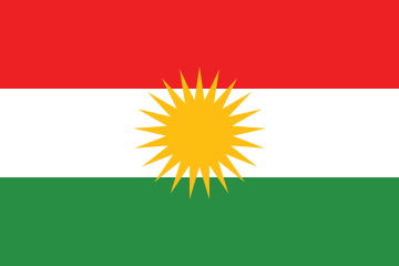 High Quality Flag of kurdistan Blank Meme Template