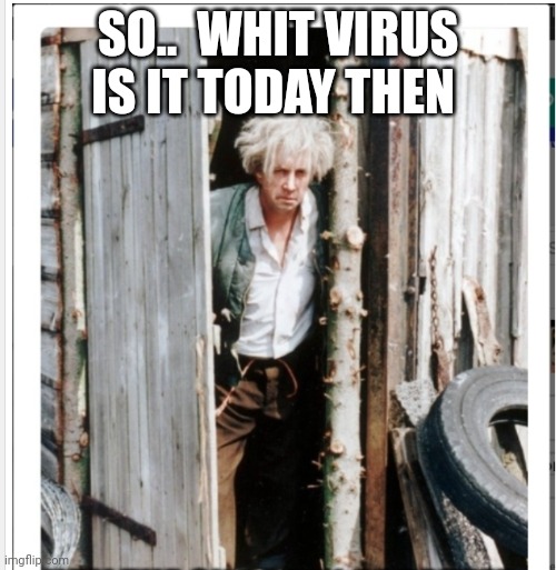 Big pharma | SO..  WHIT VIRUS IS IT TODAY THEN | image tagged in virus | made w/ Imgflip meme maker