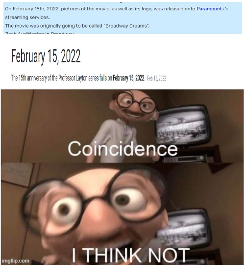Coincidence? I think not! | image tagged in coincidence i think not,blue's clues | made w/ Imgflip meme maker