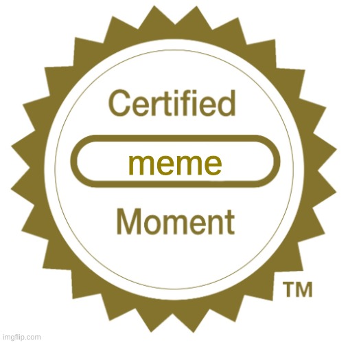 Certified Blank Moment | meme | image tagged in certified blank moment | made w/ Imgflip meme maker