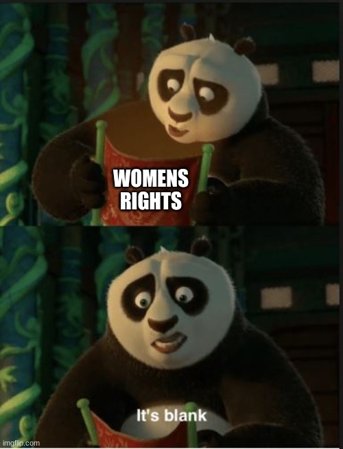 Its Blank | WOMENS RIGHTS | image tagged in its blank | made w/ Imgflip meme maker
