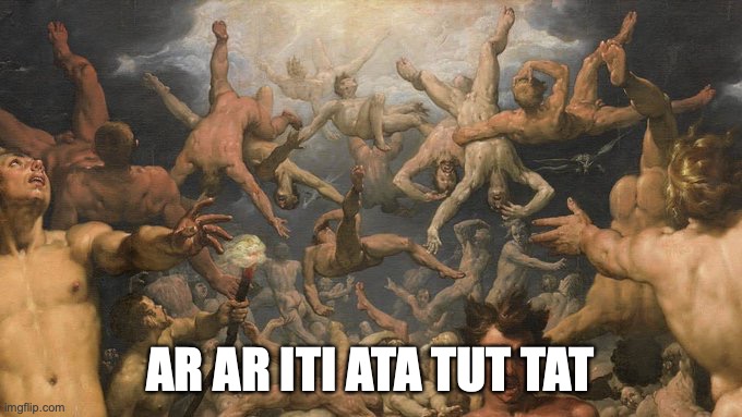 tik tok | AR AR ITI ATA TUT TAT | image tagged in tik tok | made w/ Imgflip meme maker