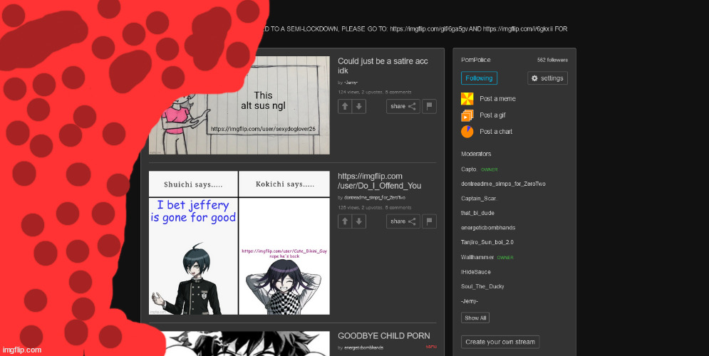 P**N POLICE WATCH OUT | made w/ Imgflip meme maker