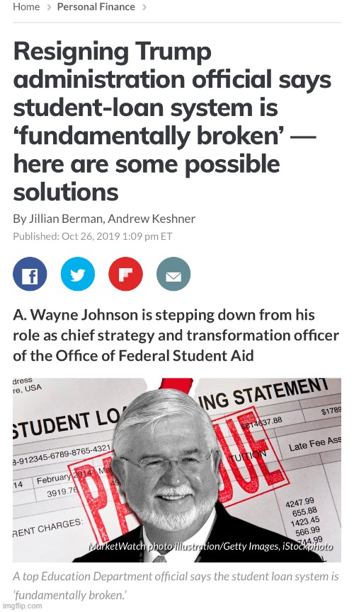 Student debt broken | image tagged in student debt broken | made w/ Imgflip meme maker