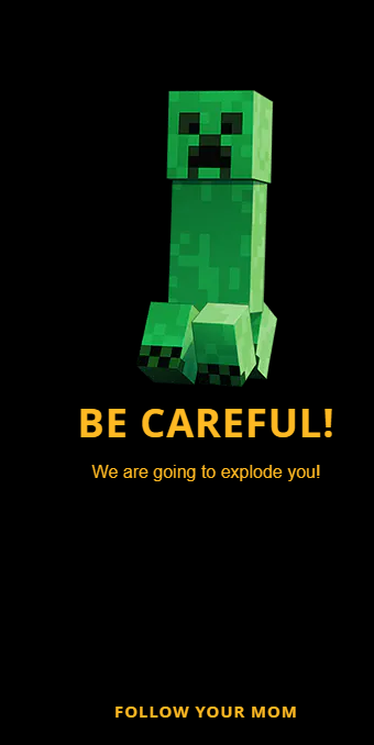 High Quality be careful we are going to explode you Blank Meme Template