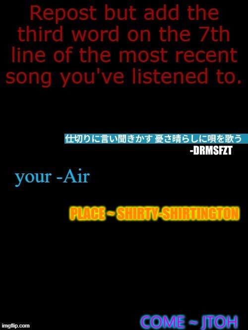 PLACE ~ SHIRTY-SHIRTINGTON | made w/ Imgflip meme maker