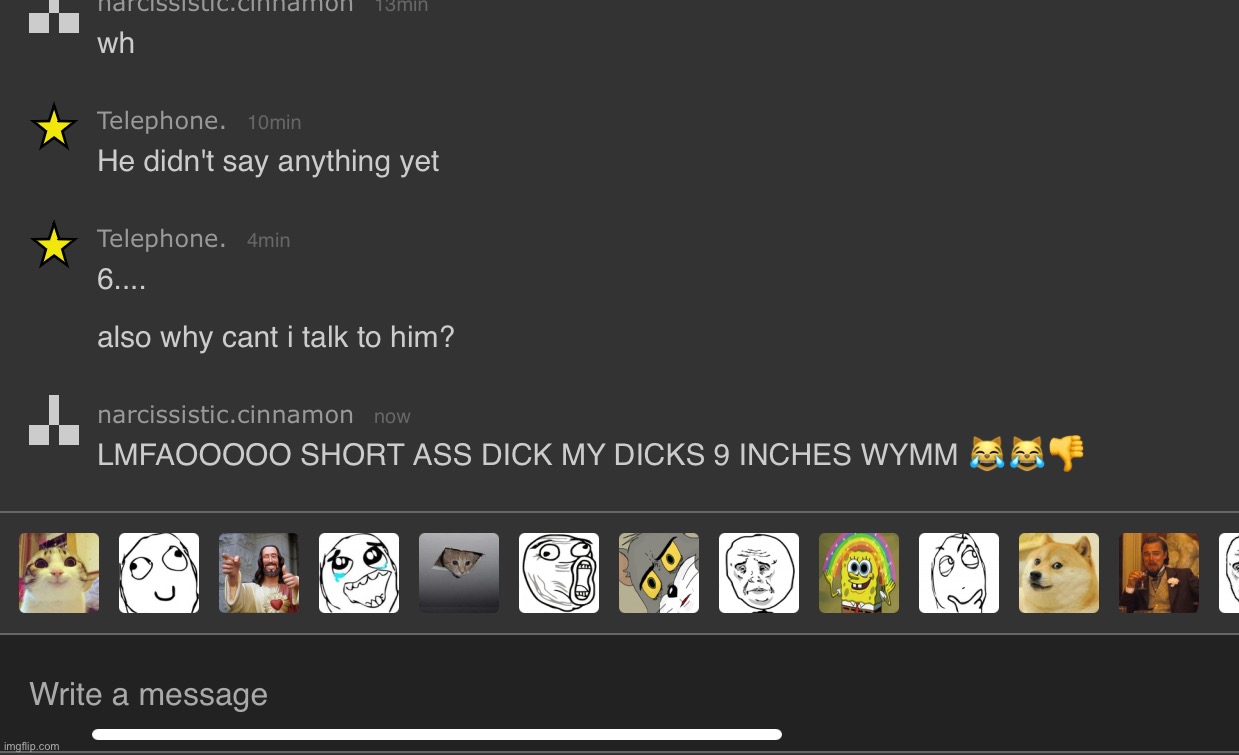 SHORT ASS DICKS YALL HOES GOT | made w/ Imgflip meme maker