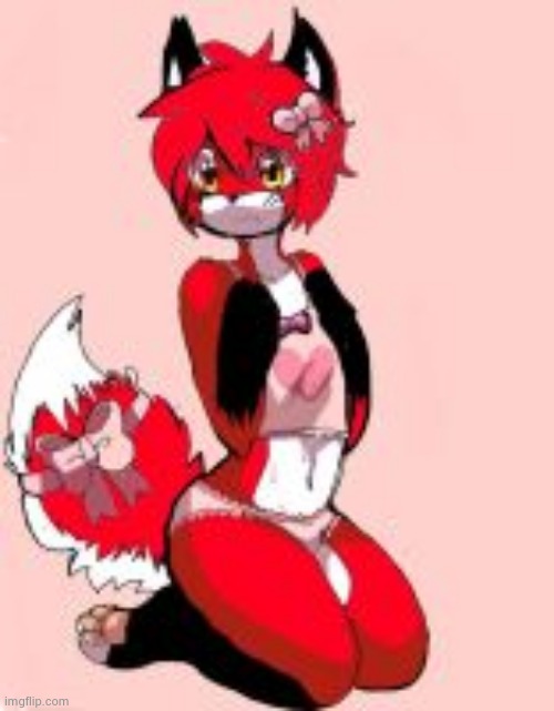 (By neotheta) I think this might be NSFW... | image tagged in furry,femboy,thicc,thighs | made w/ Imgflip meme maker