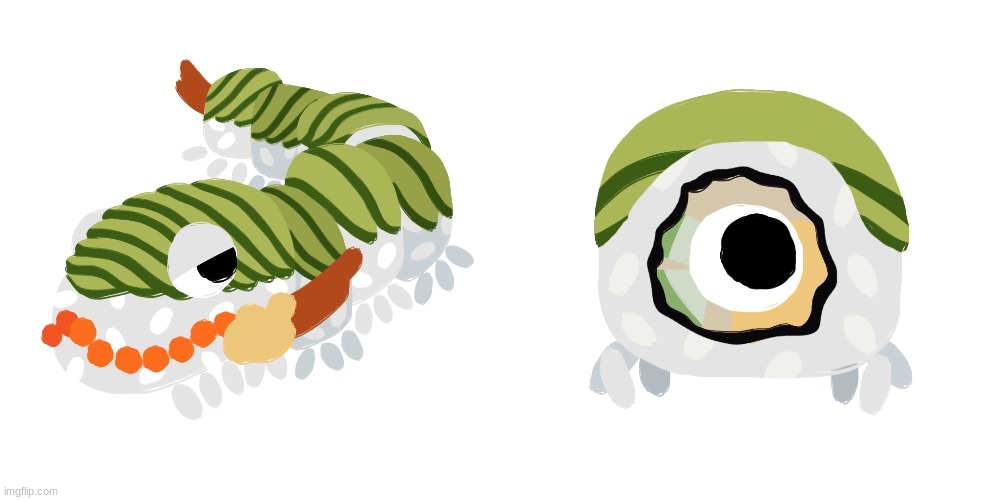 image tagged in megamaki,minimaki | made w/ Imgflip meme maker