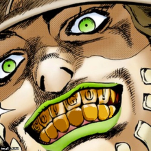 Gyro Zeppeli Smile Template | image tagged in gyro zeppeli smile template | made w/ Imgflip meme maker