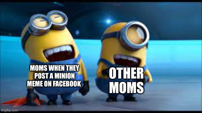 Upload 1 of funny minion memes i found on facebook | MOMS WHEN THEY POST A MINION MEME ON FACEBOOK; OTHER MOMS | image tagged in minions,facebook,mom | made w/ Imgflip meme maker