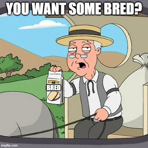 Pepperidge Farm Remembers Meme | YOU WANT SOME BRED? BRED | image tagged in memes,pepperidge farm remembers | made w/ Imgflip meme maker