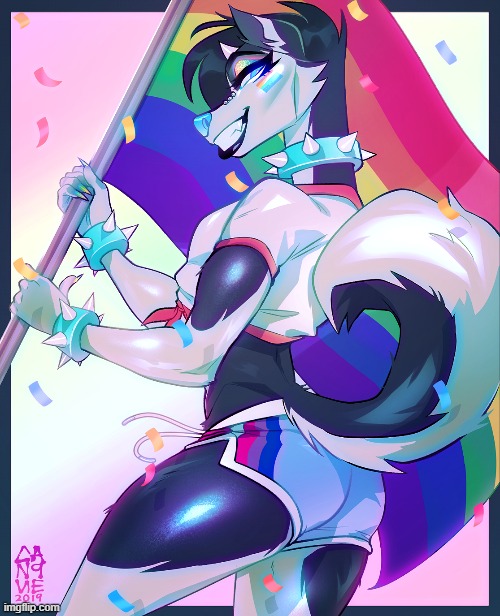 By can9ne | image tagged in furry,femboy,cute,dat ass,pride | made w/ Imgflip meme maker