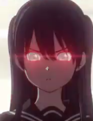 High Quality lazer eyes anime Blank Meme Template