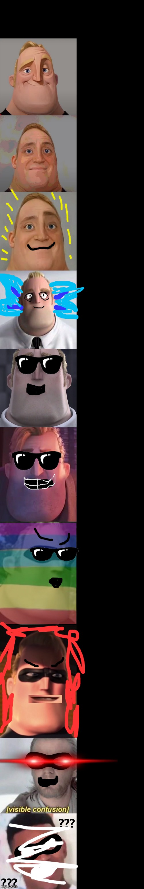Mr Incredible becoming confused and canny | image tagged in mr incredible becoming confused | made w/ Imgflip meme maker