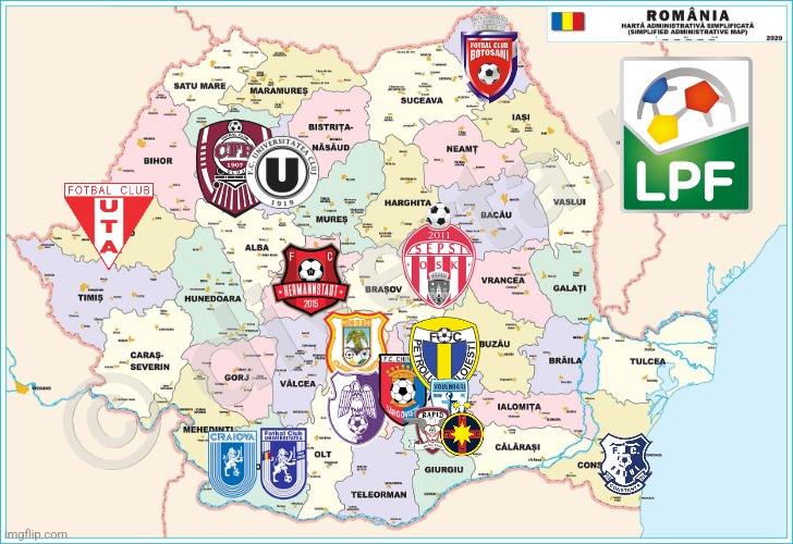 Romanian Liga 1 2022-2023 season | image tagged in liga 1,fotbal,romania,2023,Romania | made w/ Imgflip meme maker