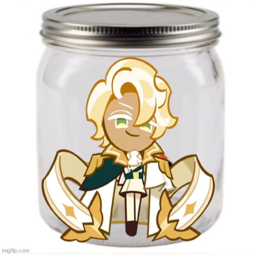 clotted cream must be in the jar because yes | image tagged in jar,crk,cookie run,cookie run kingdom | made w/ Imgflip meme maker