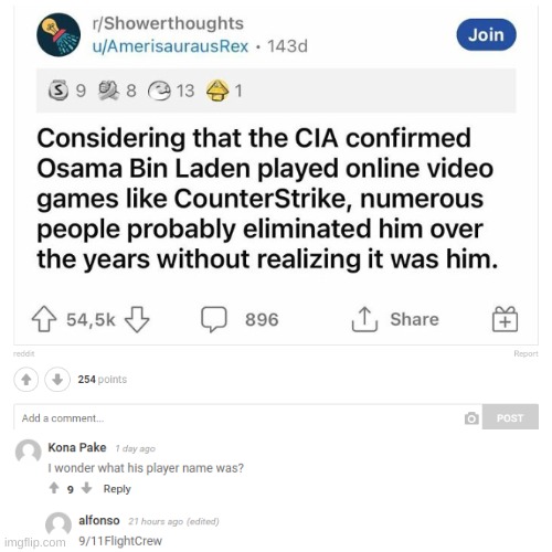 alright no further questions | image tagged in osama bin laden,counterstrike,cia,gaming | made w/ Imgflip meme maker
