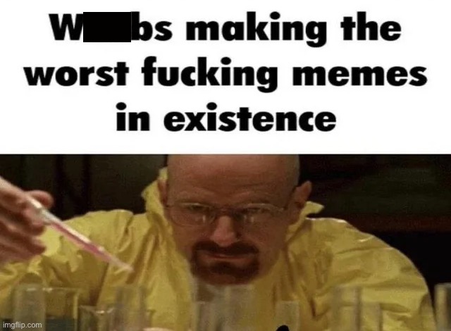 weebs making the worst fucking memes in existance | image tagged in weebs making the worst fucking memes in existance | made w/ Imgflip meme maker