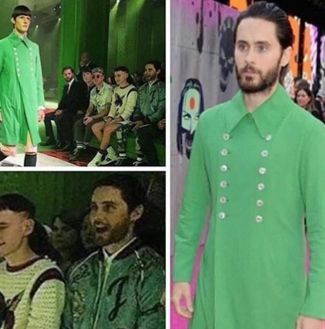 Jared Leto Fashion Show Blank Meme Template